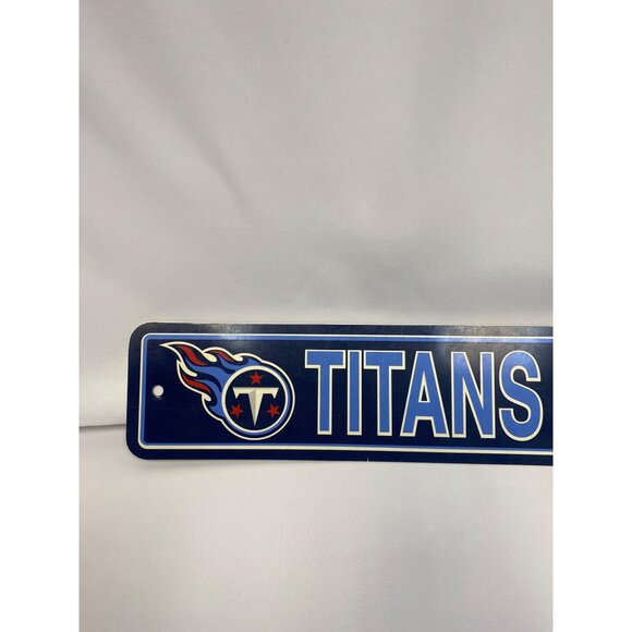 NFL Tennessee Titans Team Street Sign 4" x 24" Turnpike Sign - Picture 3 of 9